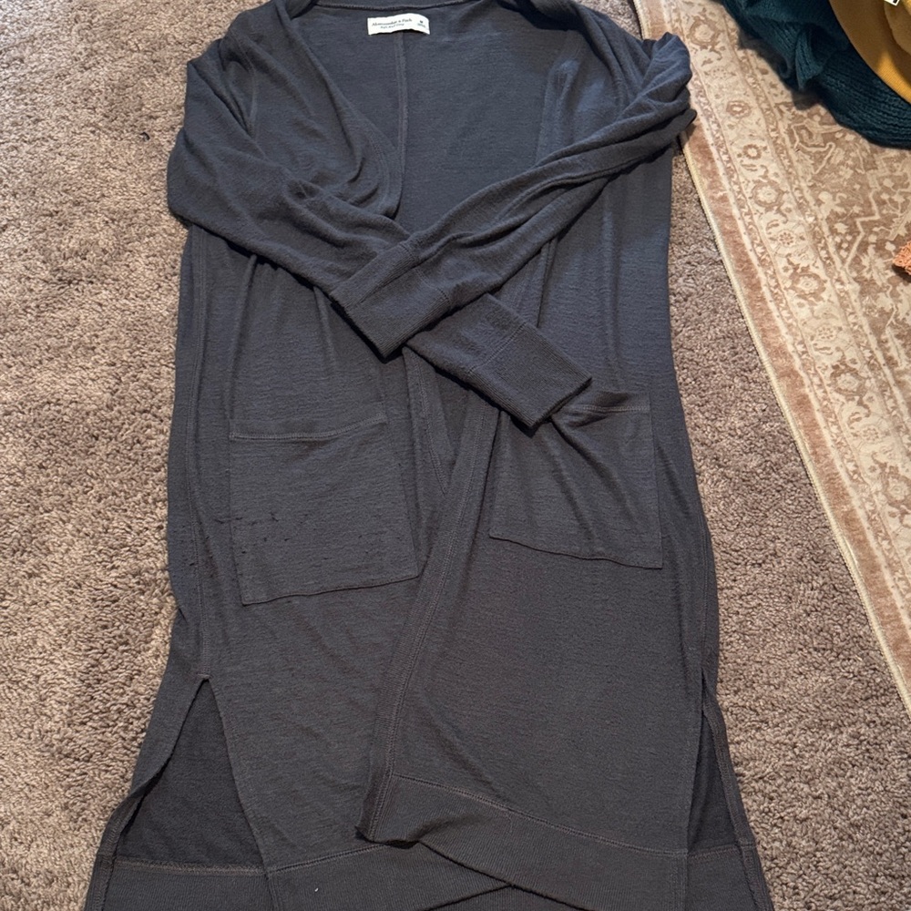 Abercrombie & Fitch Black Long Cardigan